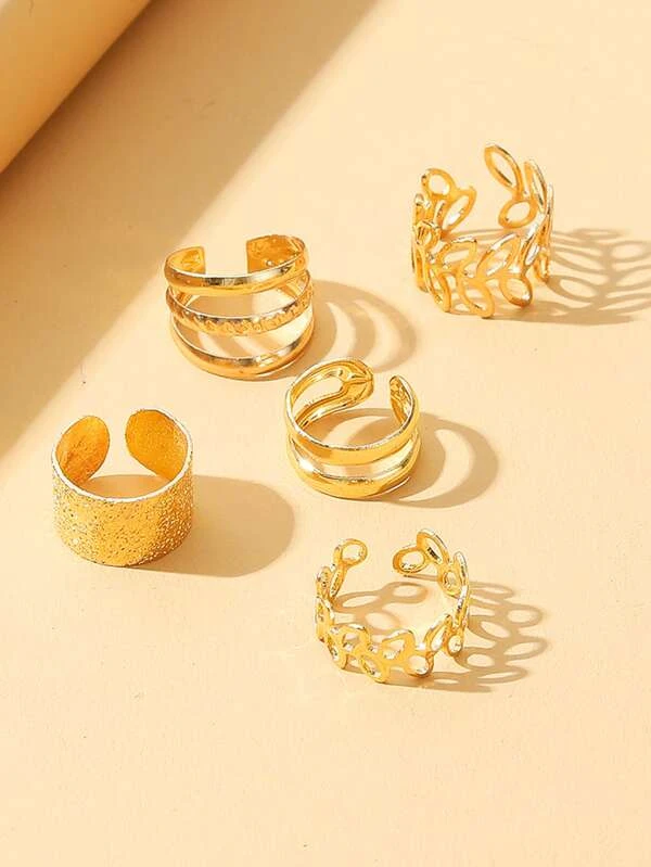 5 peças de piercing dourados - Imagem 2