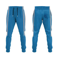Calça Esportiva Cor Azul Estilo Italiano