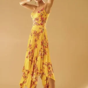 Vestido Amarelo Florido